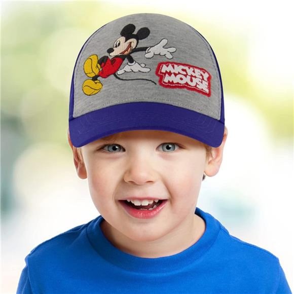 Disney Boys Mickey Mouse Baseball Hat, Kids Cap Size 2-4 or 4-7 - Picture 3 of 8